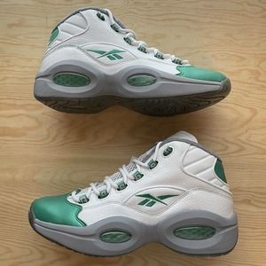 Reebok Question Mid Mens Size 9 Philadelphia Eagles Men Shoes FZ3993 Iverson